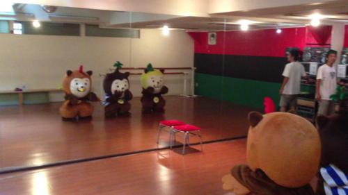 ゆるキャラダンス選手権の練習